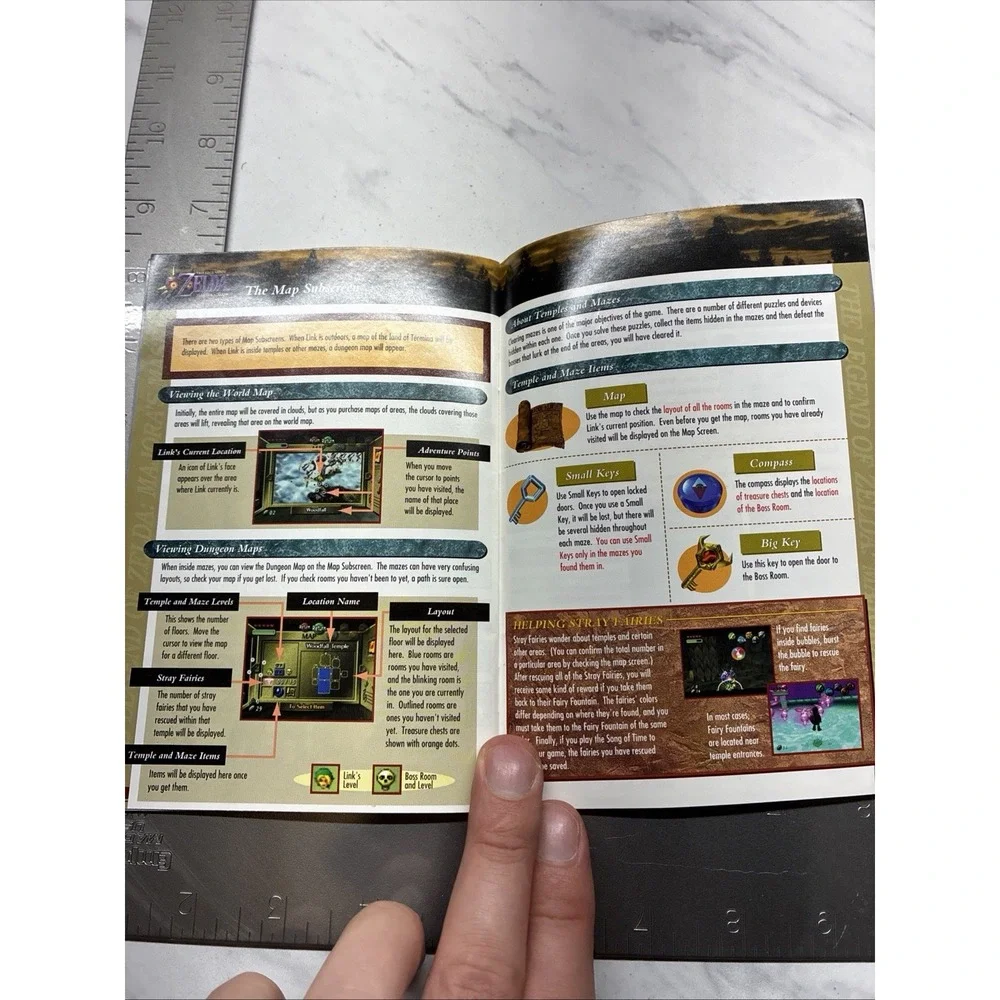 Nintendo 64 The Legend of Zelda Majoras Mask Instruction Booklet Manual ONLY N64